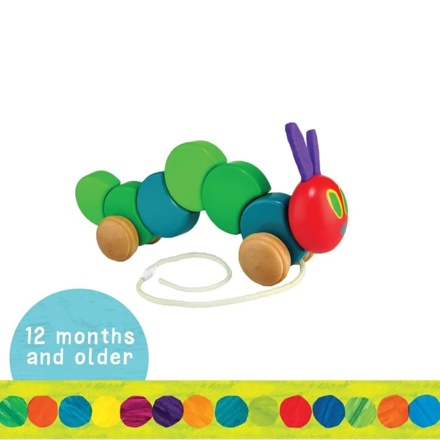 The Very Hungry Caterpillar Wooden Pull Along