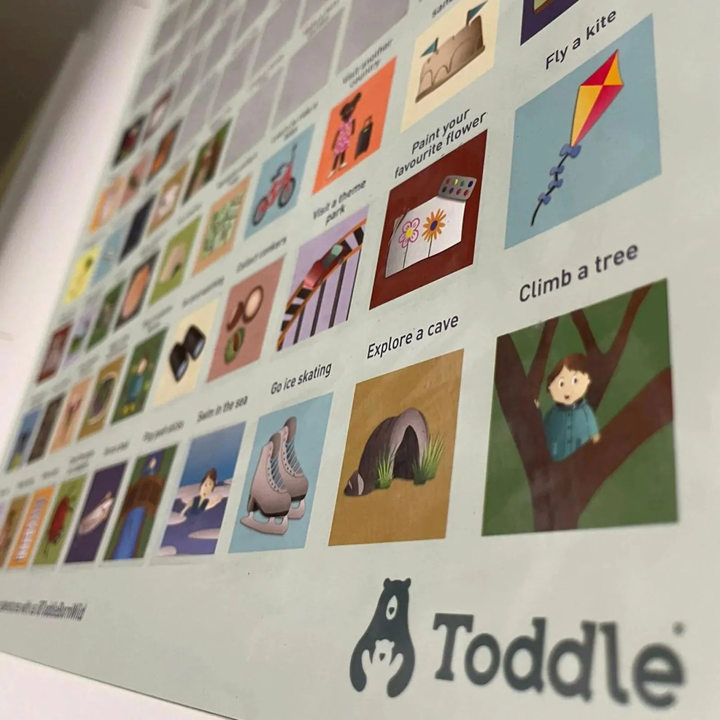 Toddle born Wild A2 100 Activity Bucket List Poster