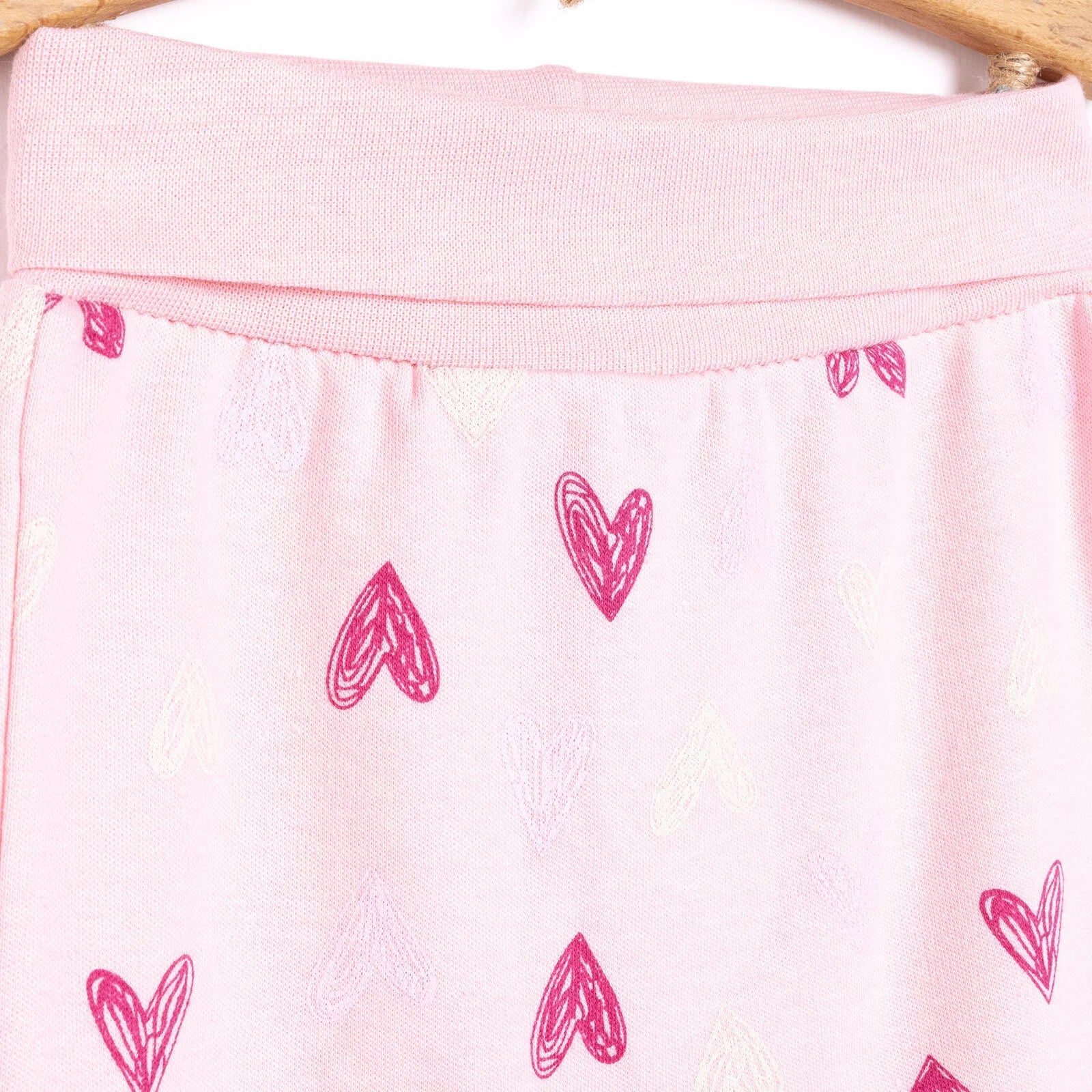 HelloBaby 2 Piece Footed Bottom - Dark Pink