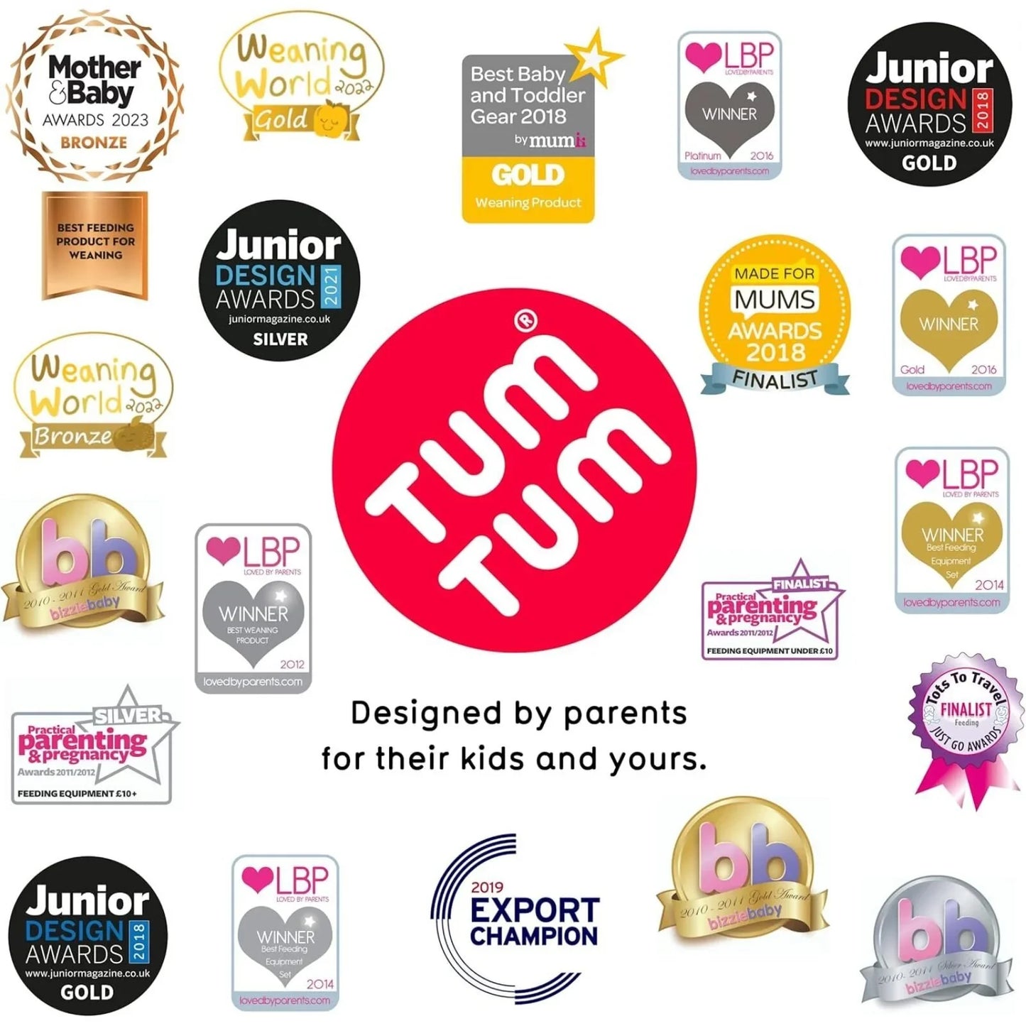 TUM TUM Betsy Bear Tippy Up Cup - Pink