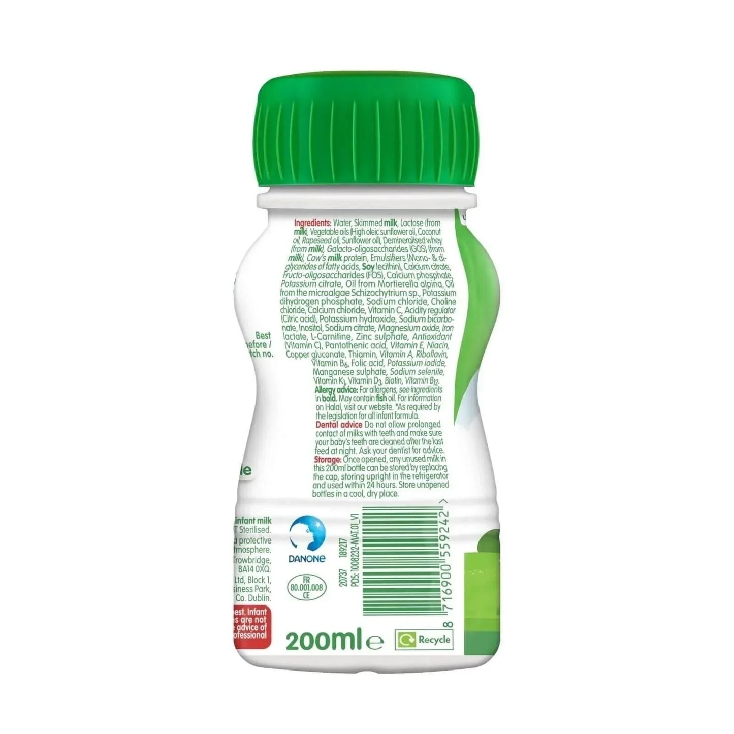 Cow & Gate 1 First Infant Ready to Feed Liquid Milk from Birth 200ml Pack of 12