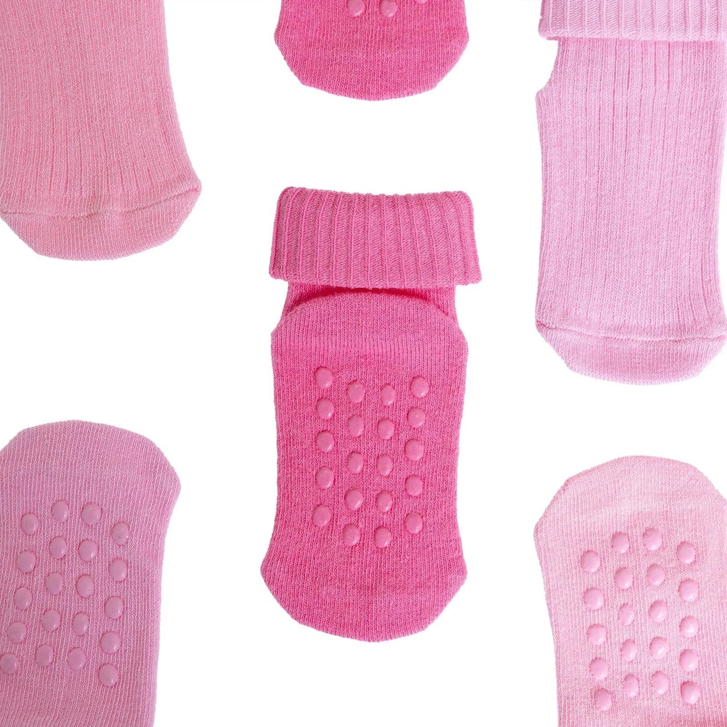 HelloBaby Girl Baby Socks 3 Pack - Pink