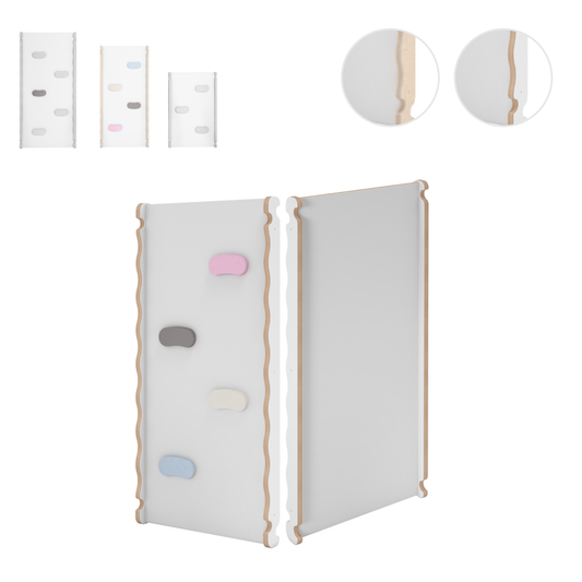 MAMOI® Wooden slide for climbing frame, Indoor baby gym accessories for kids, Small and big toddler slide for climbing triangle, Outdoor child's slides for garden, Childrens montessori toys-0