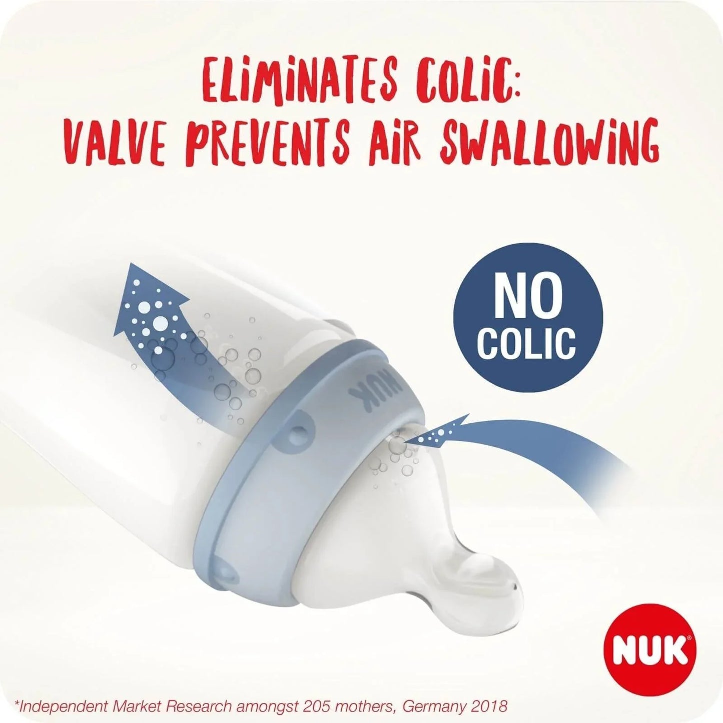 NUK First Choice+ Silicone Teats Small Feed Hole 0-6 months