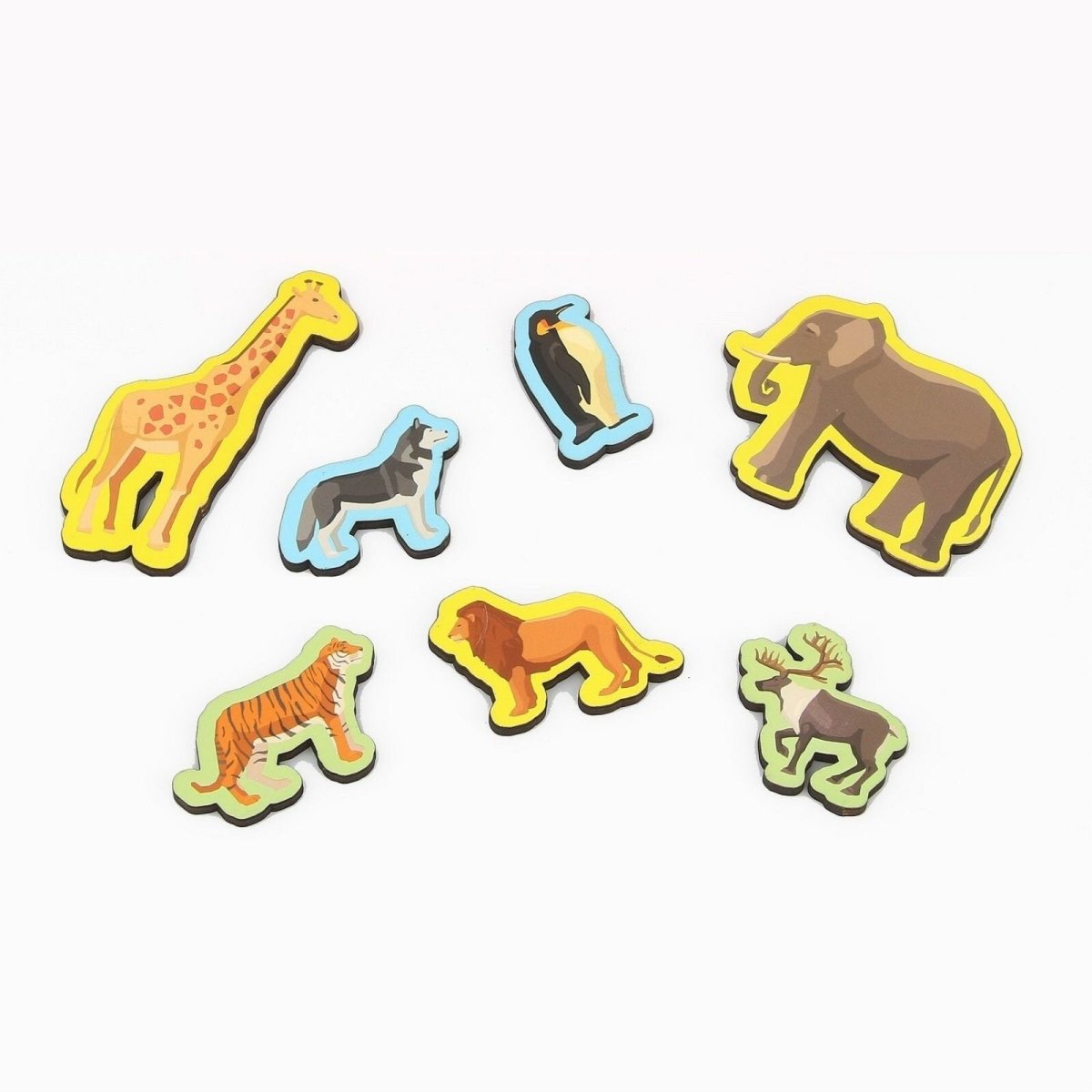 Rossie Magnetic Wooden Wild Animals