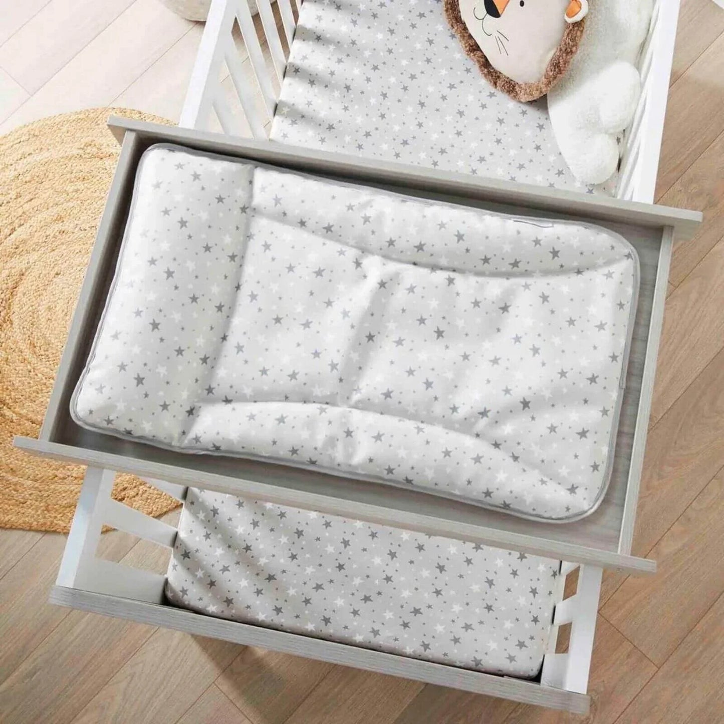 Ickle Bubba Pembrey Cot Top Changer - Ash Grey
