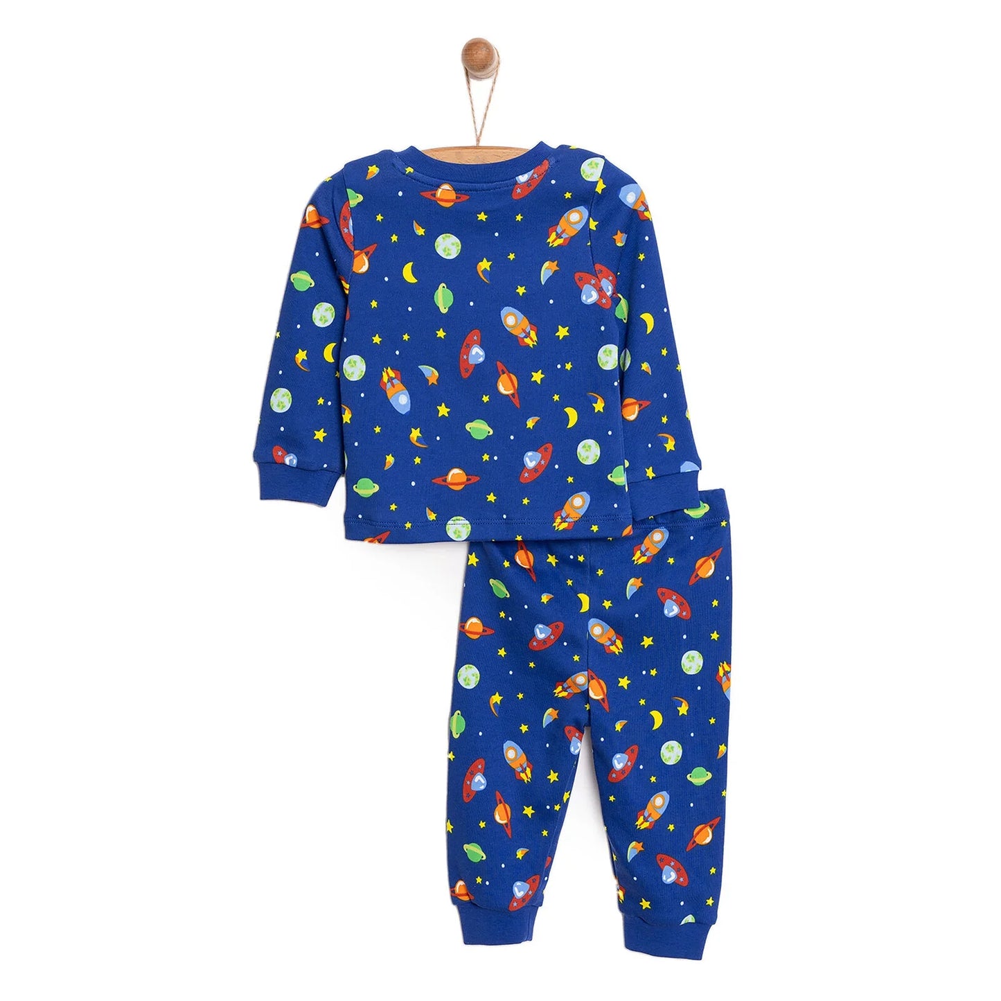 HelloBaby Boy Long Sleeve Pyjamas Set - Navy Blue