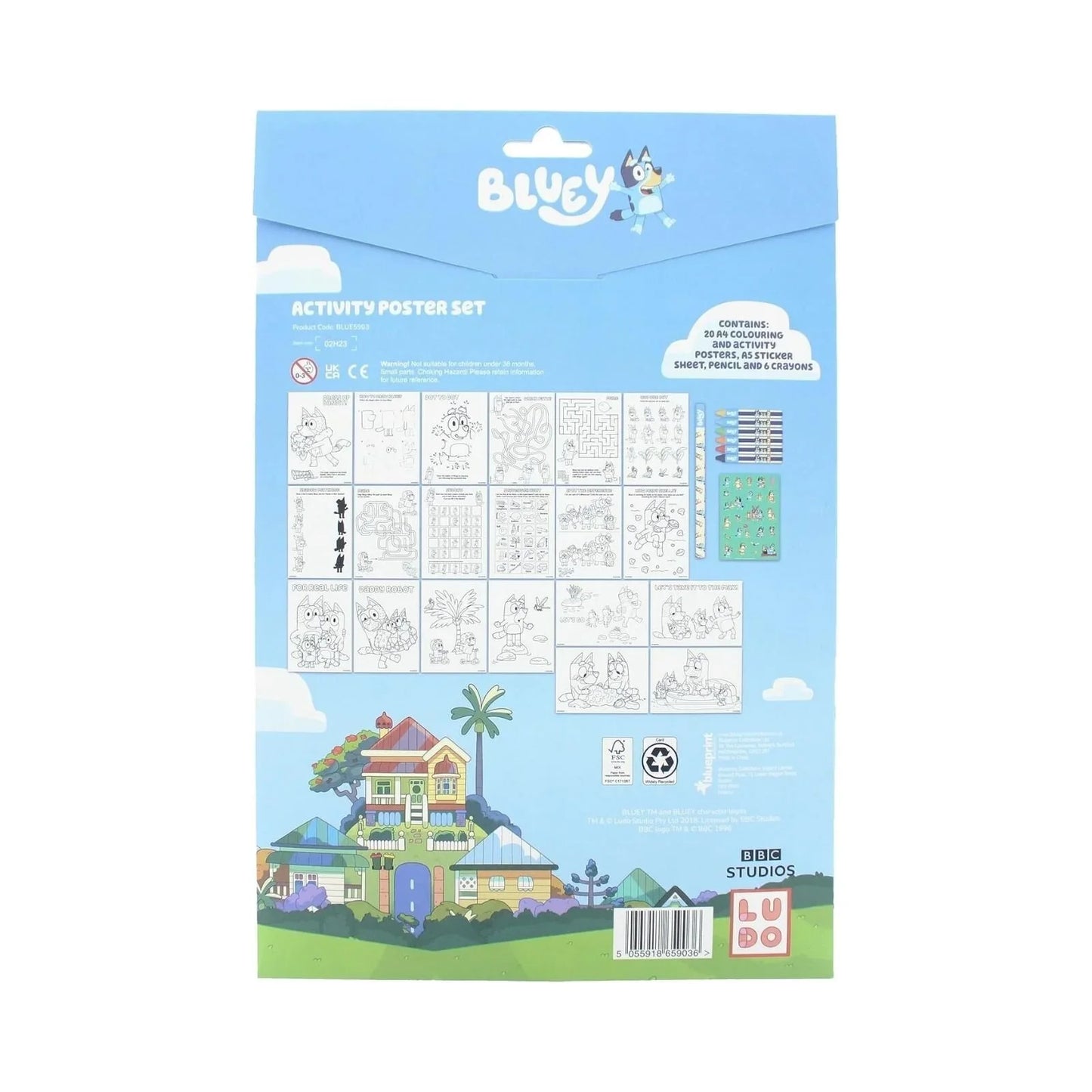 Bluey Poster Activity Set