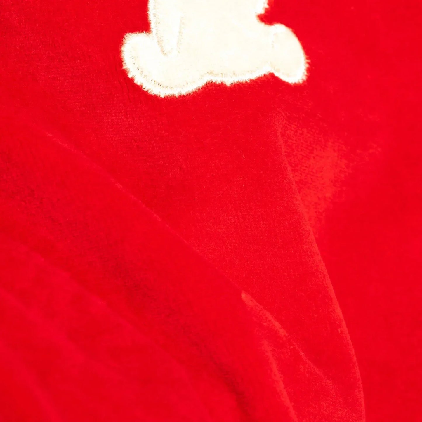 Ma Douce Newborn Velvet Footed Jumpsuit - Red