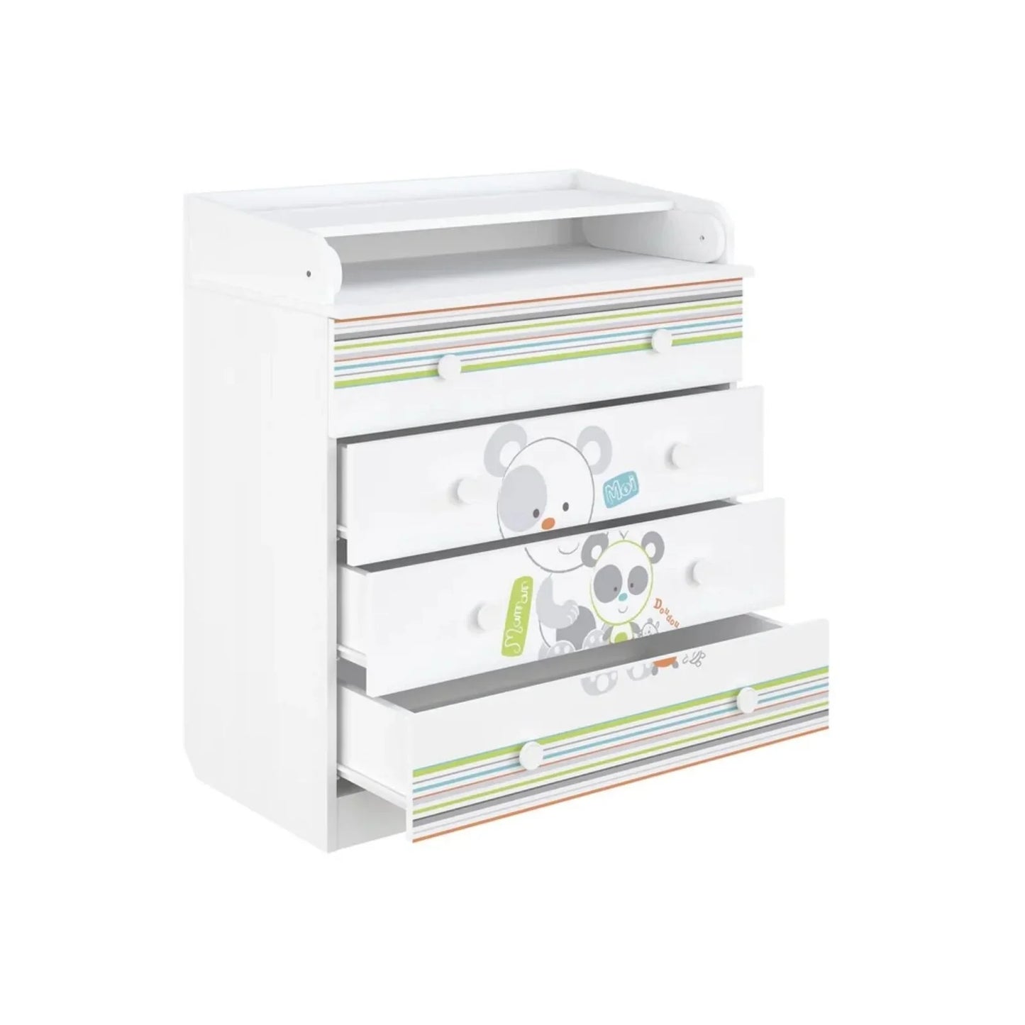 Shefa Kids 800 Changing Dresser - Pandas