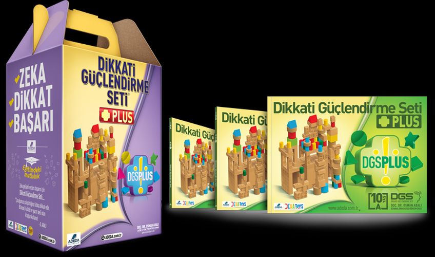 Dikkati Güçlendirme Seti Plus 10 Yaş (3 Kitap+112 Parça Ahşap Karton Kutu)