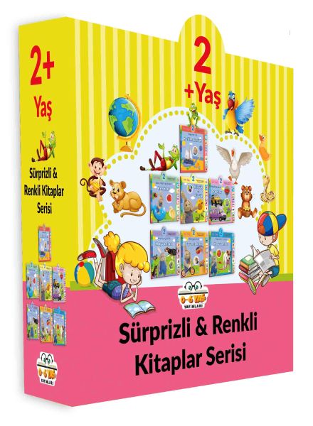 Sürprizli Renkli Kitaplar - 7 Kitap Seti (2+Yaş)