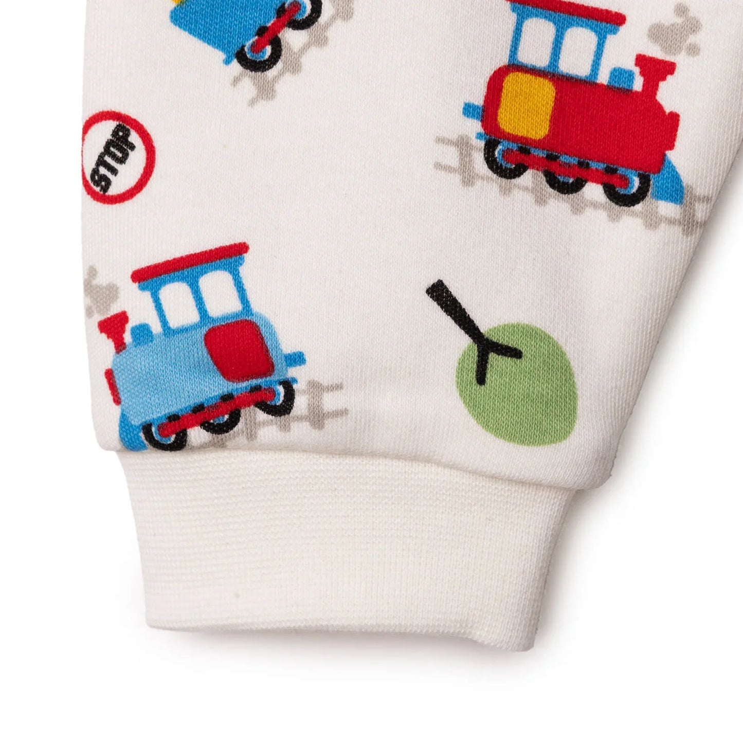 HelloBaby Christmas Baby Boy Long Sleeve Pyjamas Set - Ecru