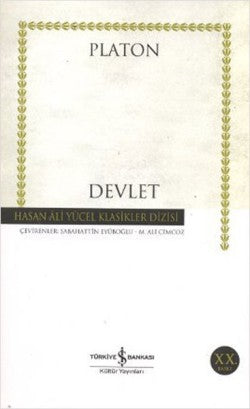 Devlet – Platon (Eflatun) – İş Bankası Kültür Yayınları – kitap kapağı