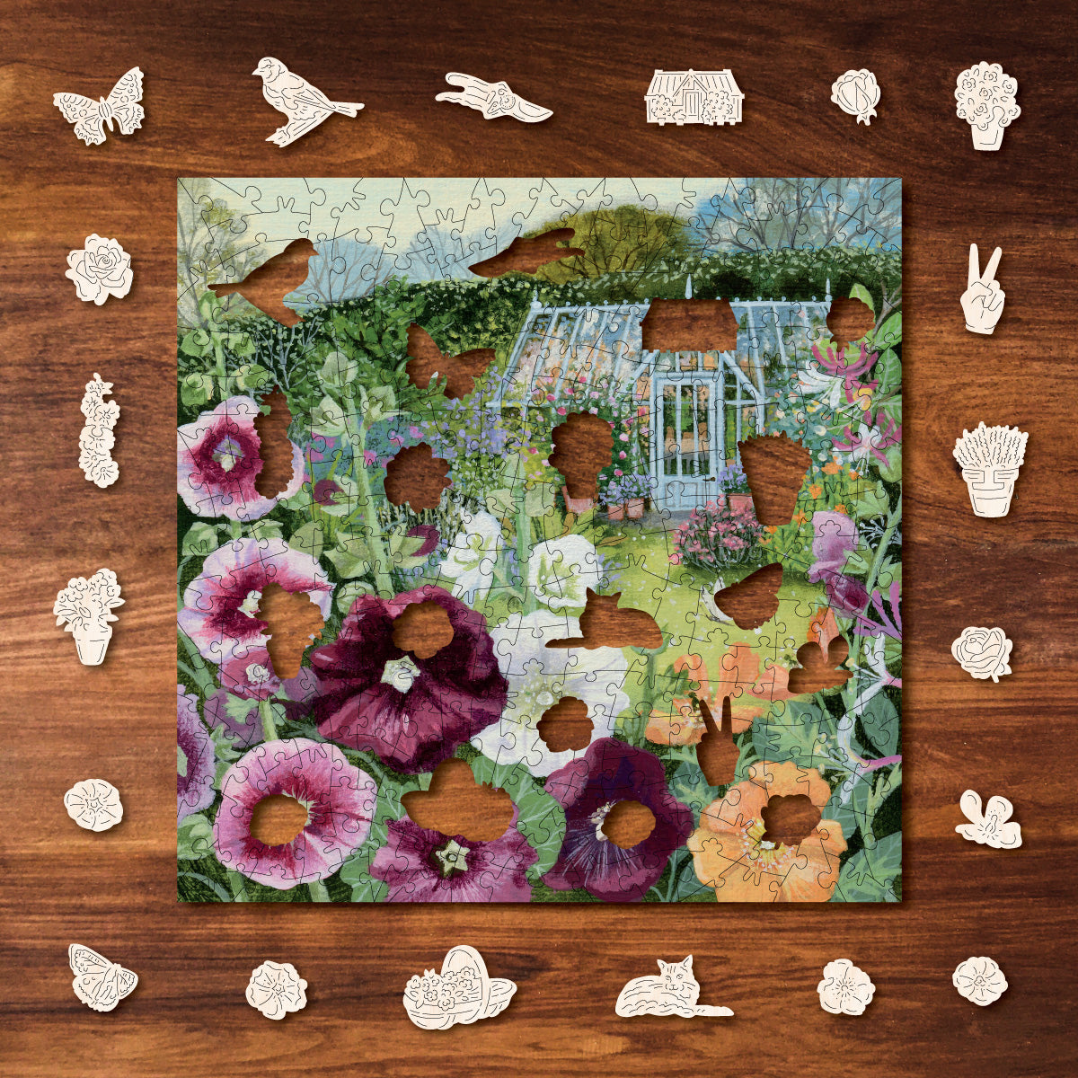 Hollyhocks