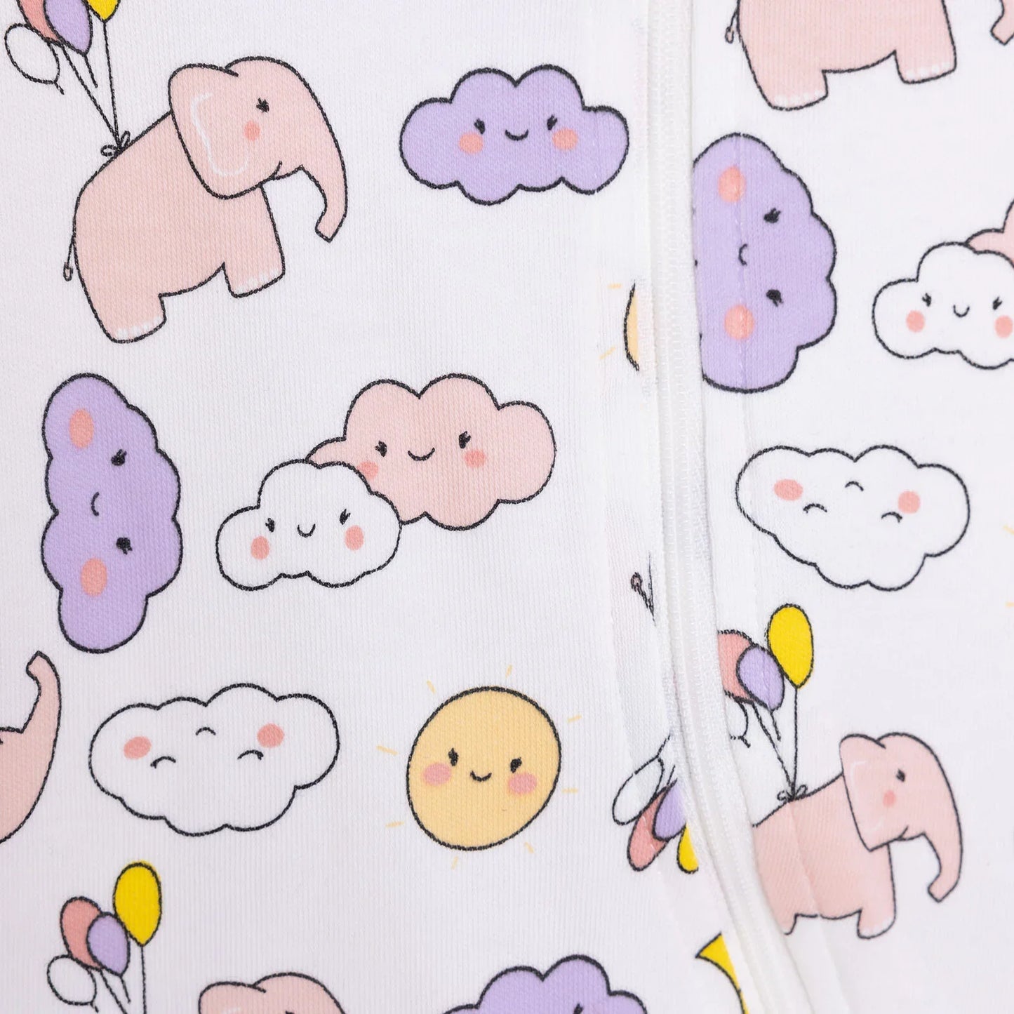 HelloBaby Newborn Baby Girl Footed Jumpsuit - Ecru