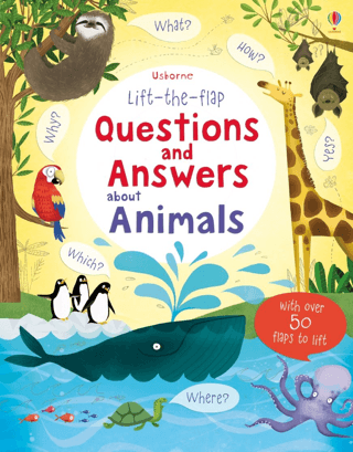 Lift-The-Flap Questions and Answer About Animals – Katie Daynes – Usborne Publishing – kitap kapağı