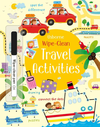 Wipe-Clean Travel Activities – Kirsteen Robson – Usborne Publishing – kitap kapağı