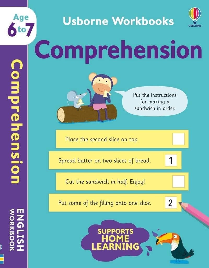 Usborne Workbooks Comprehension 6-7 – Caroline Young – Usborne Publishing – kitap kapağı