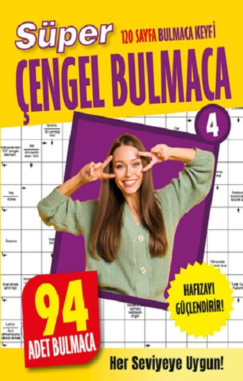 Süper Çengel Bulmaca 4 – Hakan Kayar & Zeliha Kayar – Dokuz Yayınları – kitap kapağı