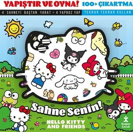Sahne Senin! Hello Kitty and Friends - Yapıştır ve Oyna! + 100 Çıkartma – Kolektif – Doğan Çocuk – kitap kapağı
