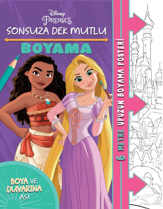 Sonsuza Dek Mutlu Boyama - Disney Prenses – Kolektif – Doğan Çocuk – kitap kapağı