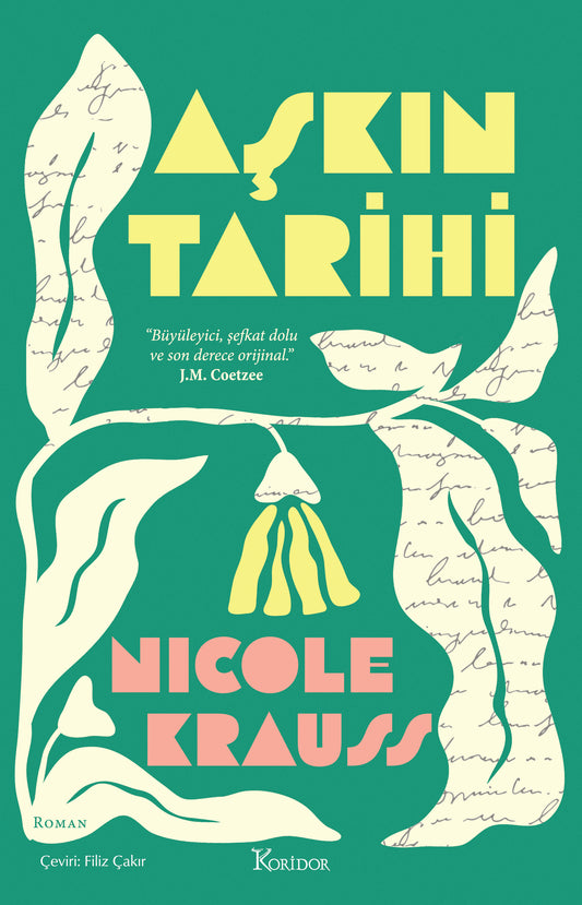 Aşkın Tarihi – Nicole Krauss – Koridor Yayıncılık – kitap kapağı