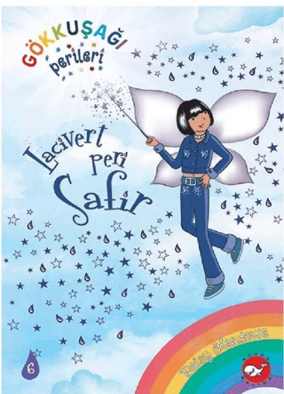 Gökkuşağı Perileri 6 - Lacivert Peri Safir – Daisy Meadows – Beyaz Balina Yayınları – kitap kapağı