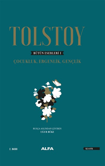 Tolstoy Bütün Eserleri 1-Çocukluk, Ergenlik, Gençlik   (Ciltli) – Kolektif – Alfa Yayınları – kitap kapağı