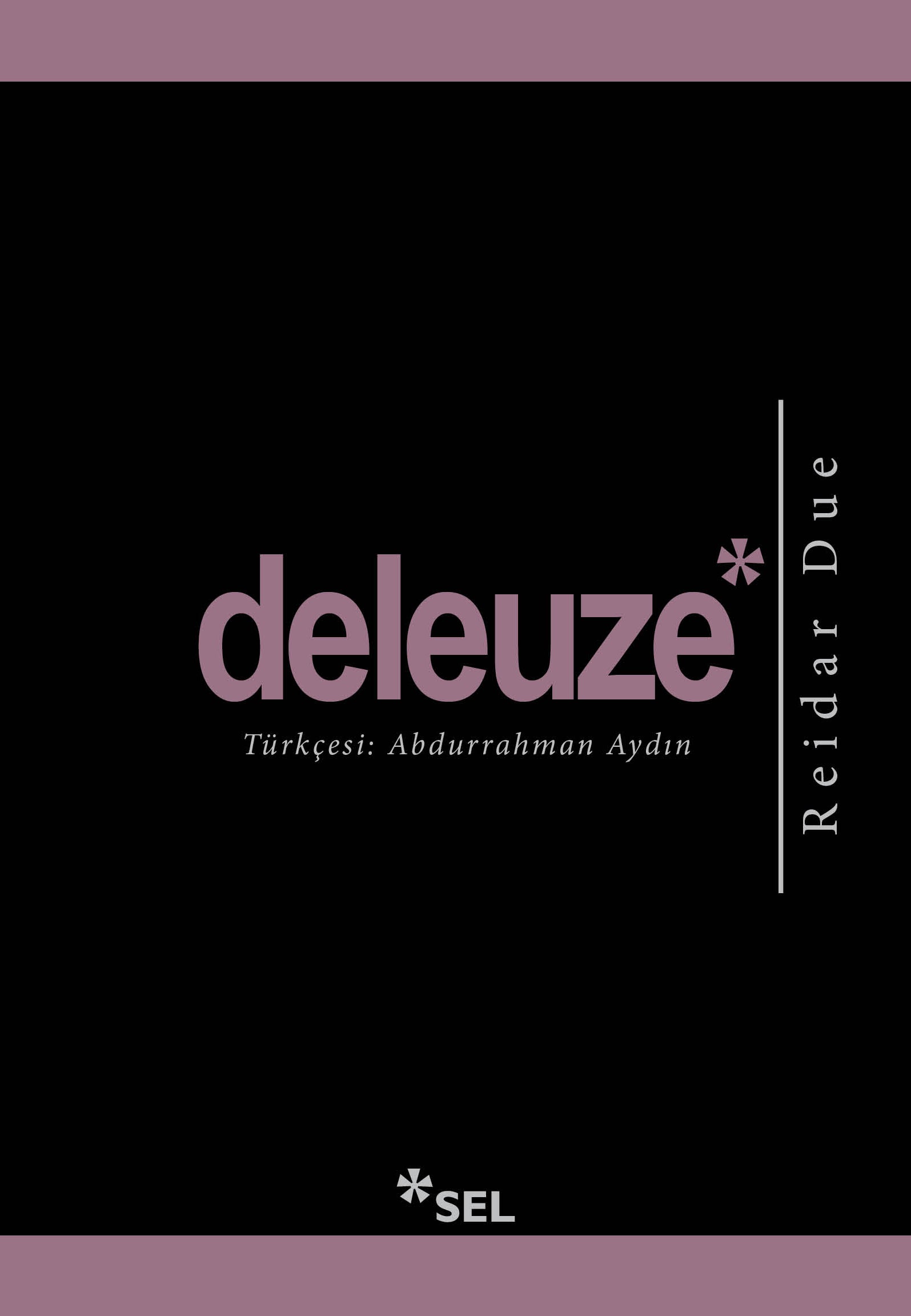 Deleuze – Reidar Due – Sel Yayıncılık – kitap kapağı