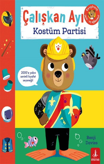 Çalışkan Ayı Kostüm Partisi (Ciltli Hareketli Kitap) – Benji Davies – Büyülü Fener Yayınları – kitap kapağı