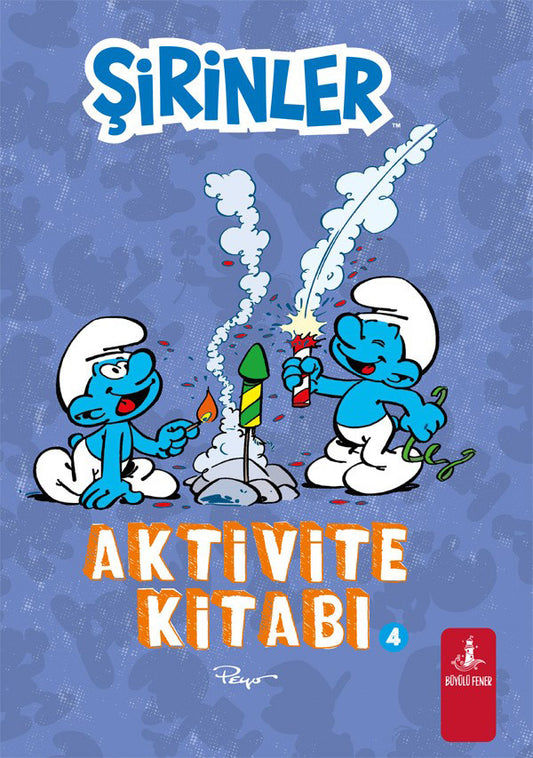Şirinler - Aktivite Kitabı 4 – Peyo – Büyülü Fener Yayınları – kitap kapağı