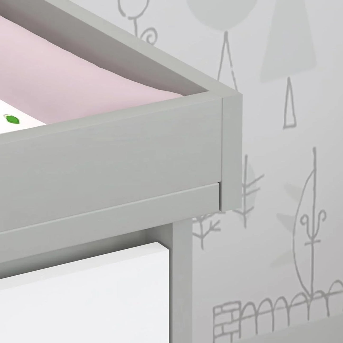 Shefa Kids 880 Baby Changing Unit - Grey/White