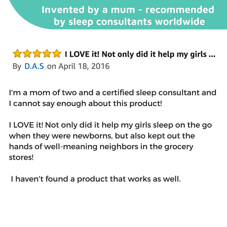 SnoozeShade for Infant Car Seats Deluxe (0–9 months) | Sun and sleep shade for Group 0 and 0+ car seats | Blocks up to 97.5% of UV