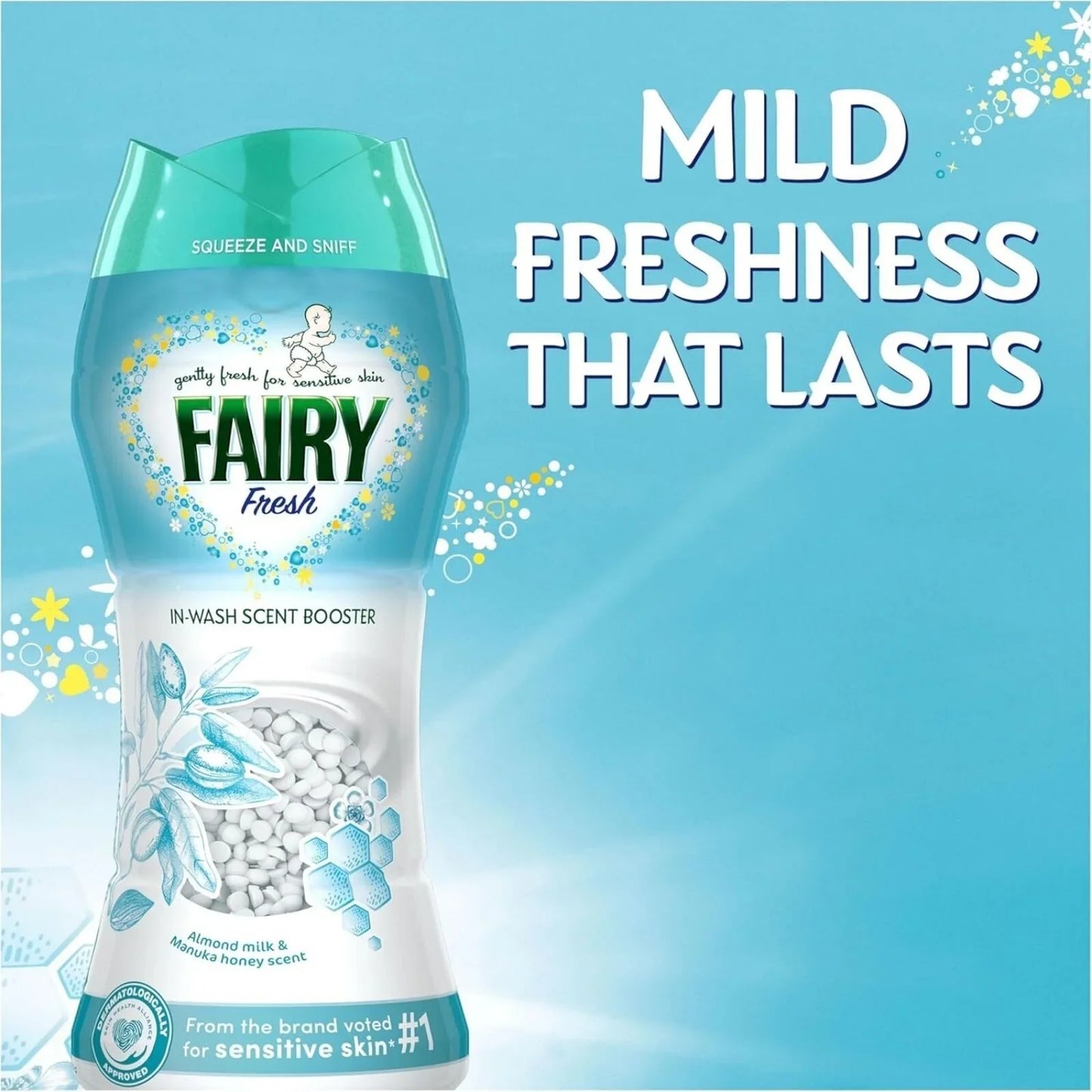 Fairy Fresh In-Wash Scent Booster Almond Milk & Manuka 155g