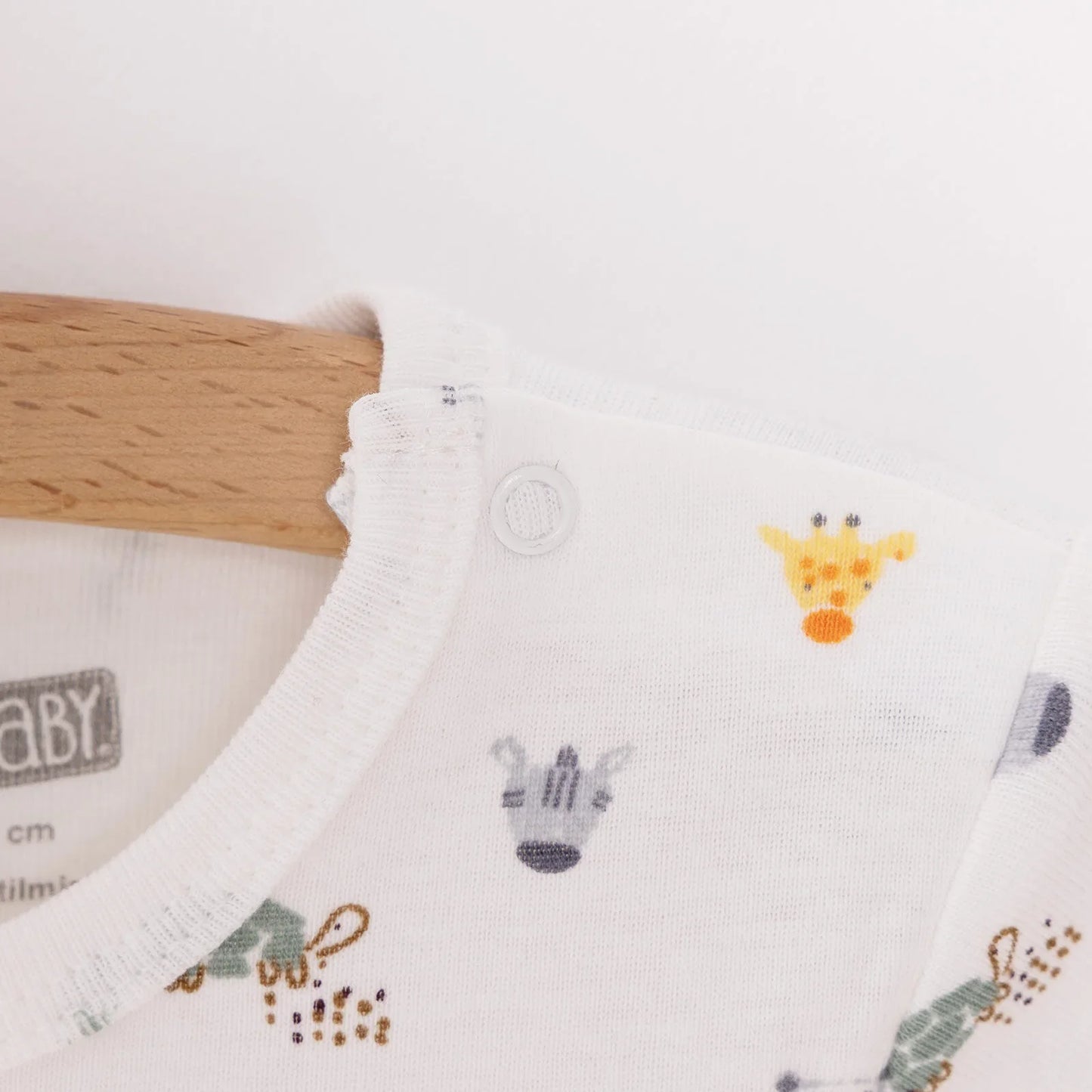 HelloBaby Unisex Baby Short Sleeve Bodysuit 2 pcs - Ecru