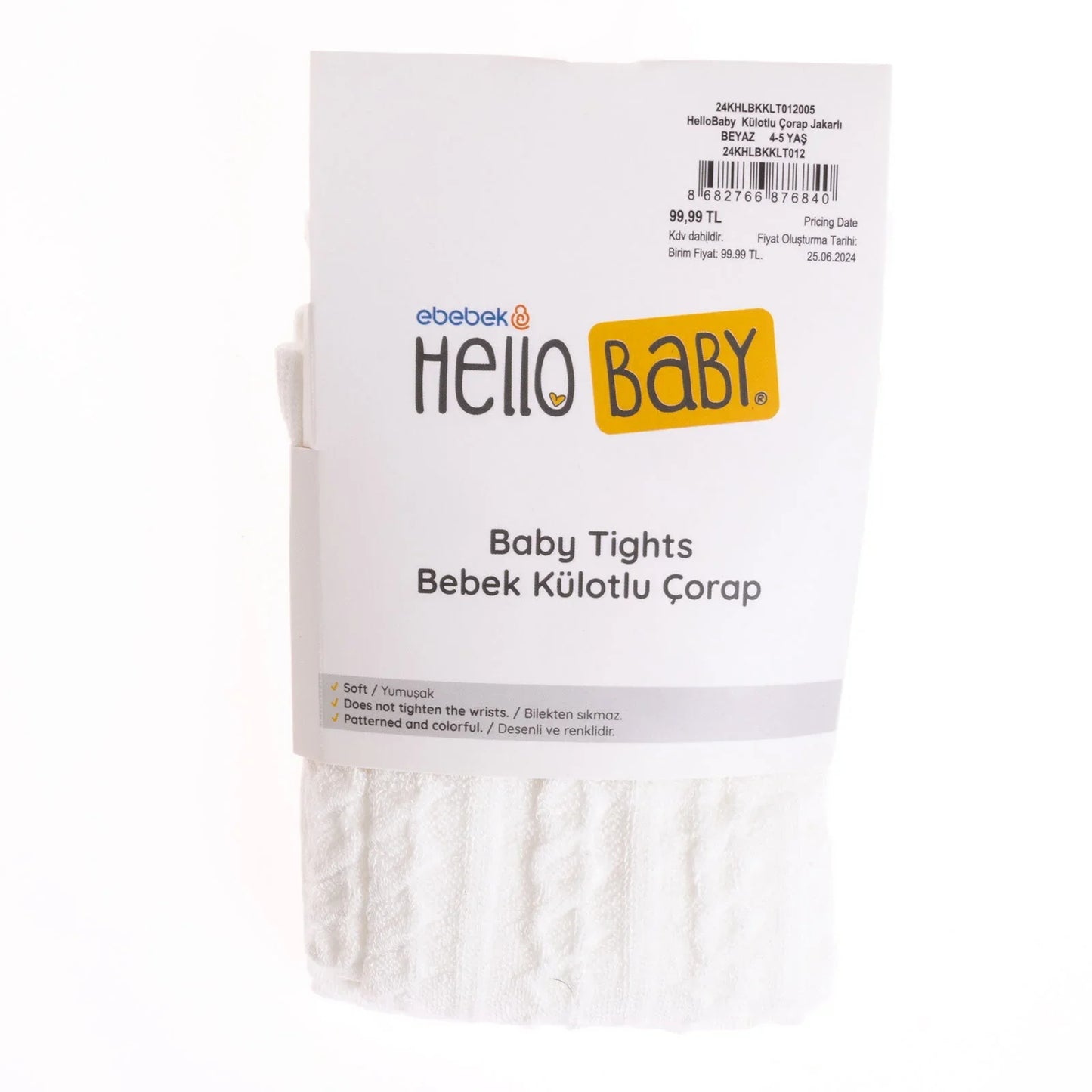 HelloBaby Baby Girl Tight - White