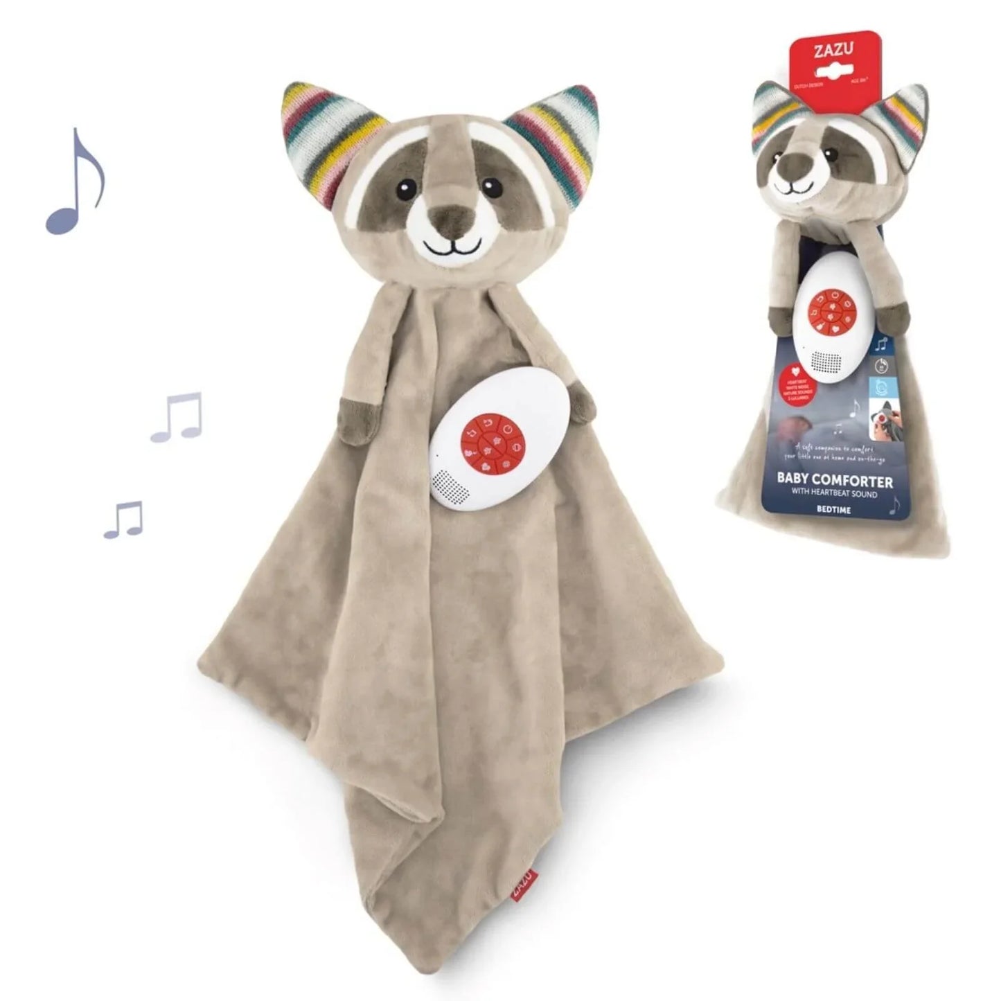 Zazu Robin The Raccoon Baby Comforter