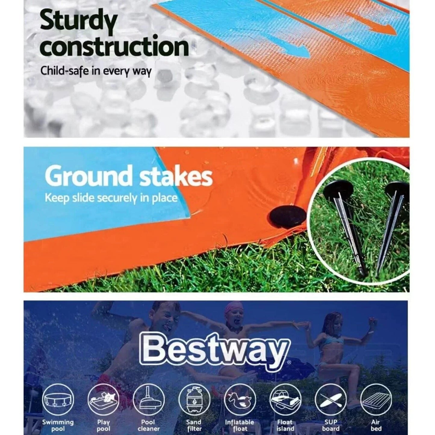 Wilton Bradley-H2OGO! Double Slide (4.88m)