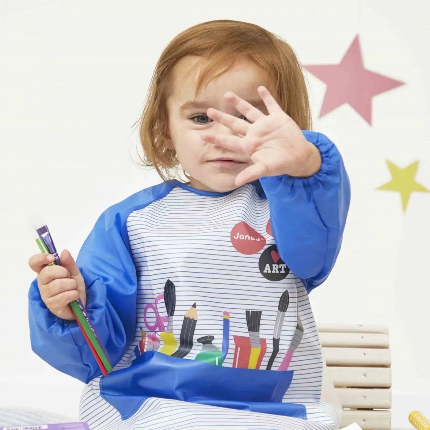 Janod Synthentic Paint Brushes 4 pcs