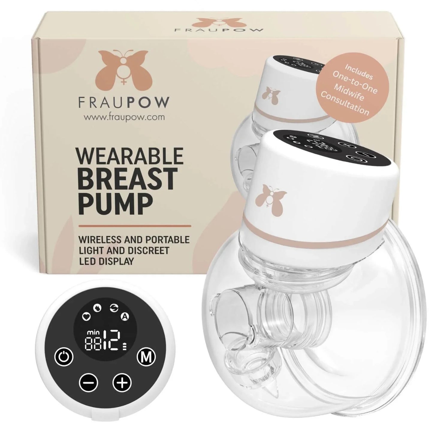 Fraupow Wearable Electric Breast Pump