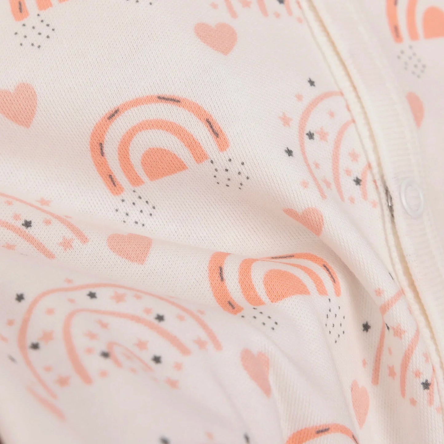 HelloBaby Newborn Baby Girl Rainbow Jumpsuit - Ecru