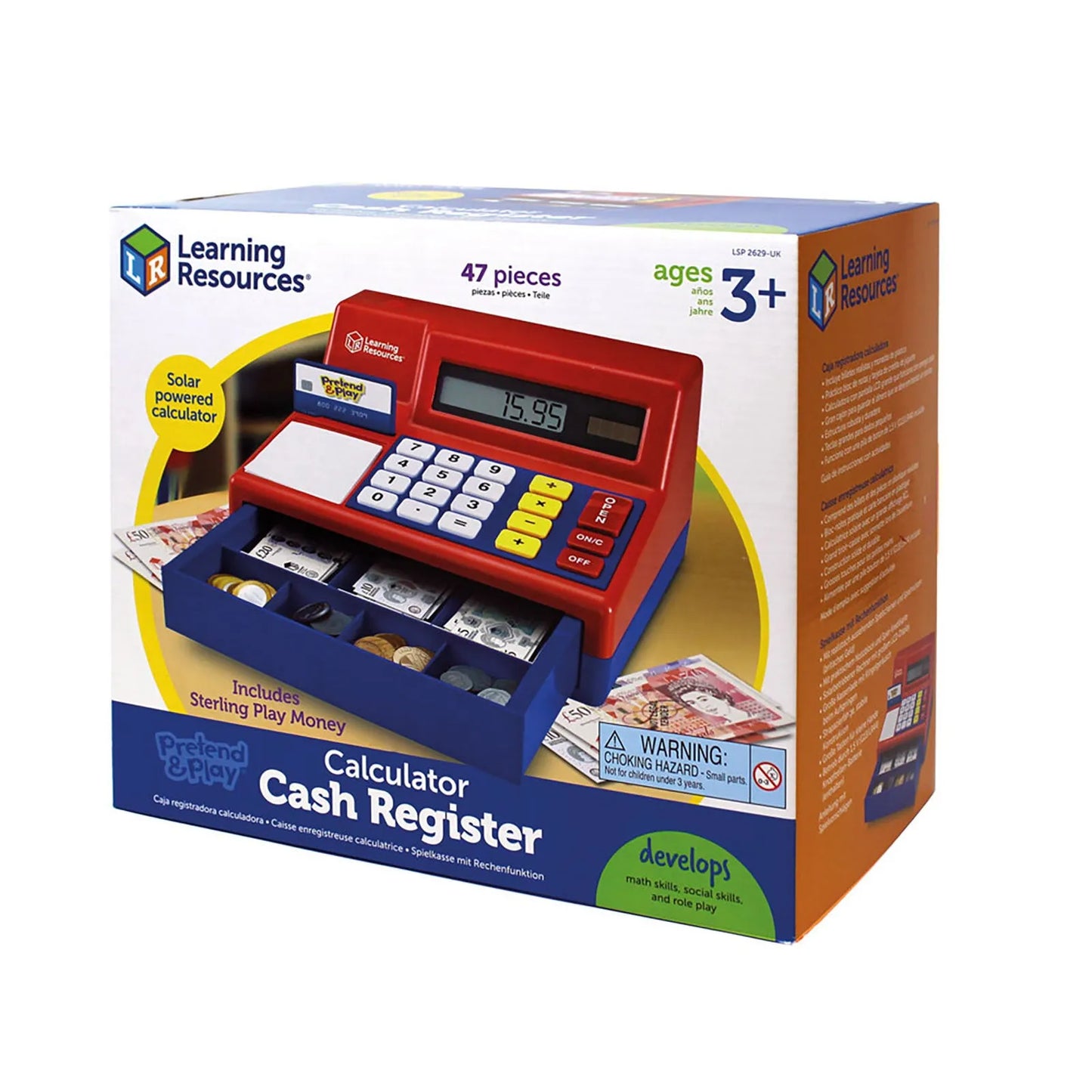 Learning Resources Pretend & Play Calculator Cash Register