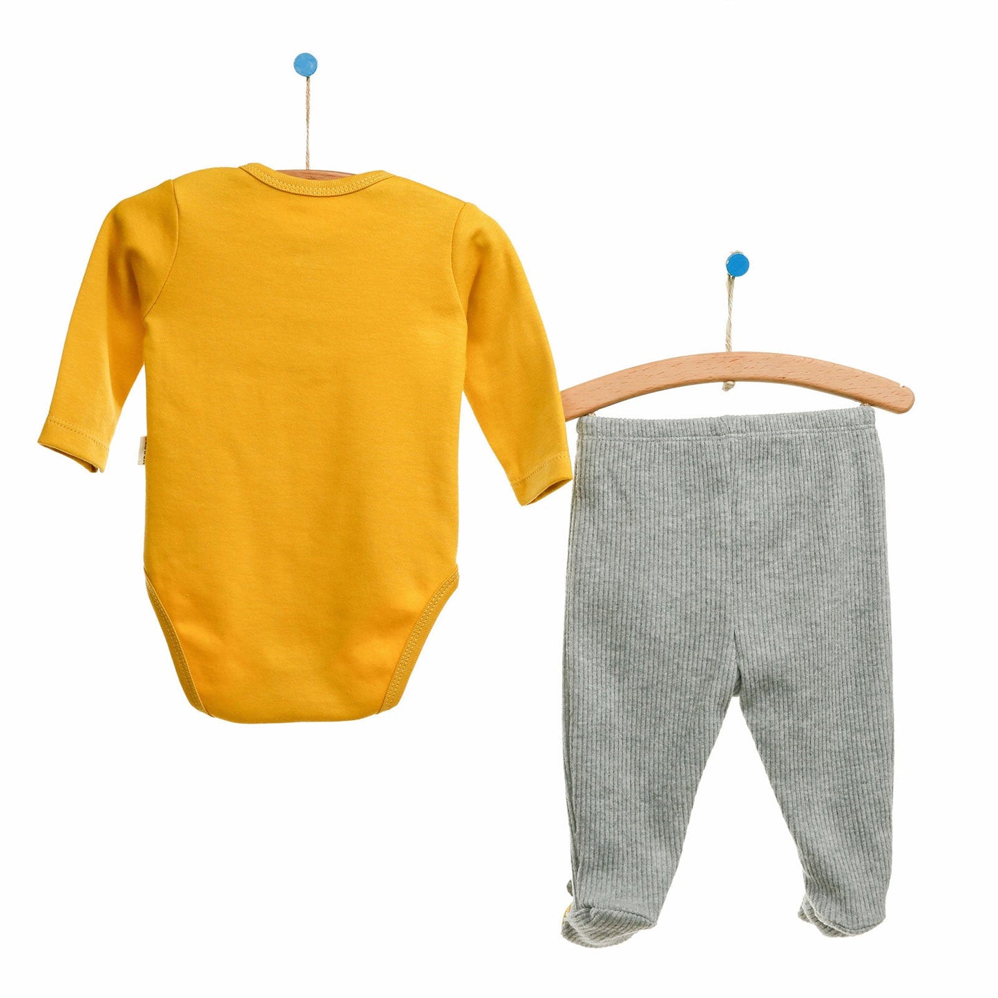 Bebbek Newborn Born To Be Wild Baby Set - Mustard