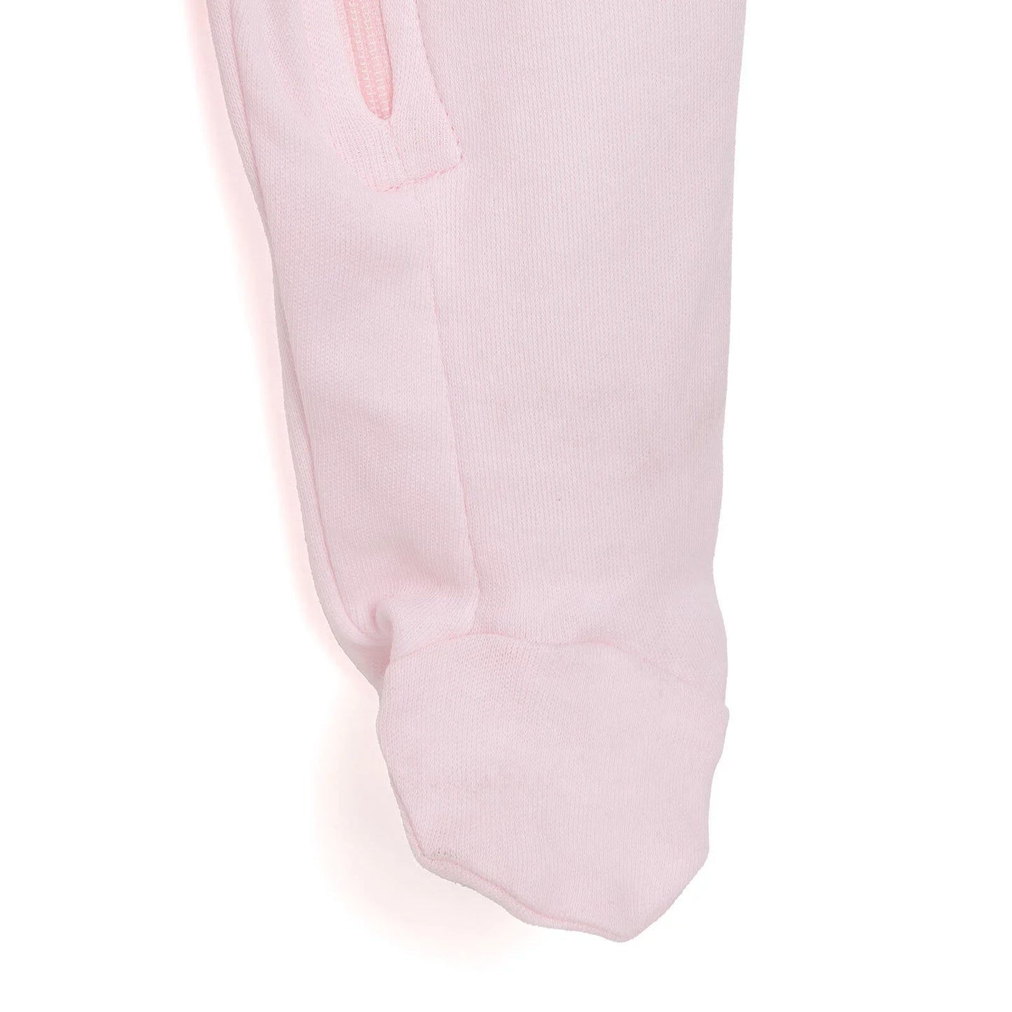 HelloBaby Newborn Girl Footed Jumpsuit - Ecru