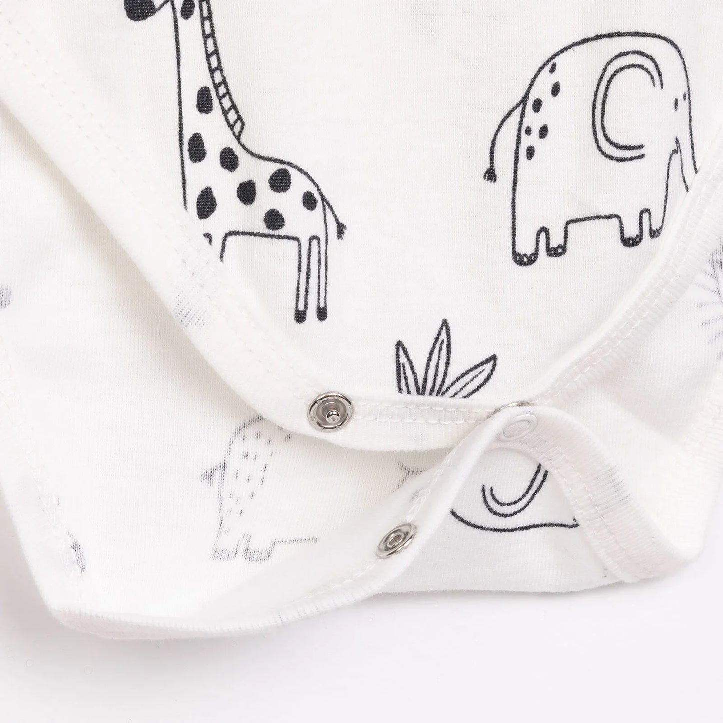 HelloBaby Boy Short Sleeve Bodysuit - Ecru