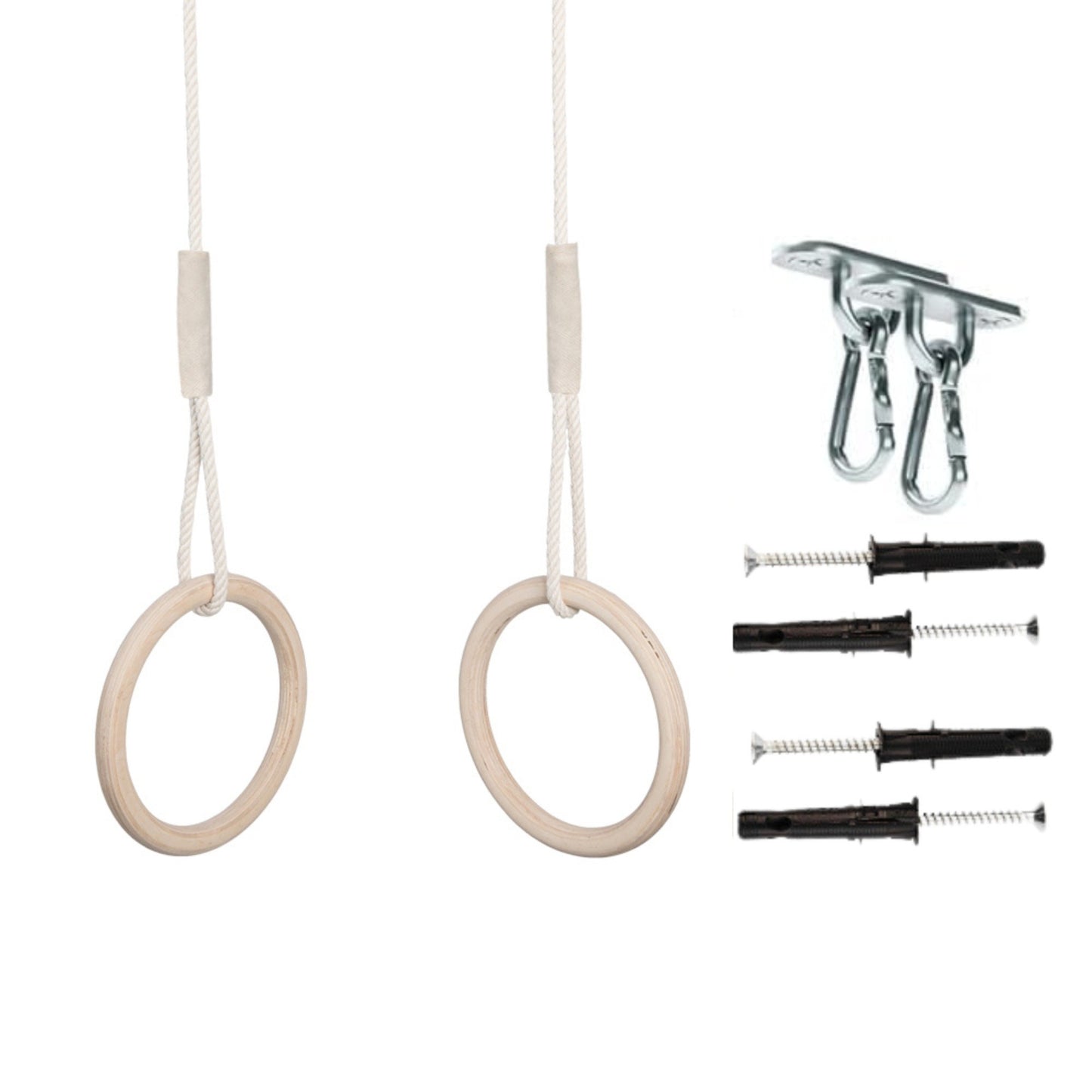 MAMOI® Trapeze bar baby swing, Indoor gymnastic rings, Monkey bars gorilla gym, Gymnastics pull up equipment for kids, Olympic rings and swings for calisthenics-0