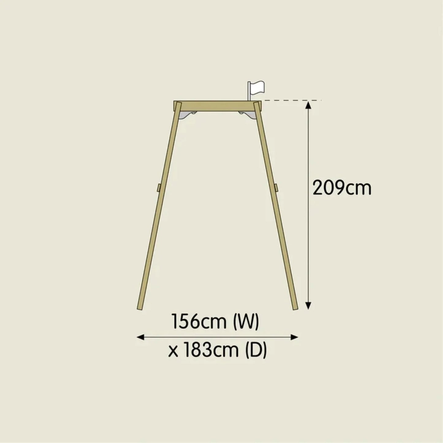 TP Forest Wooden Single Swing