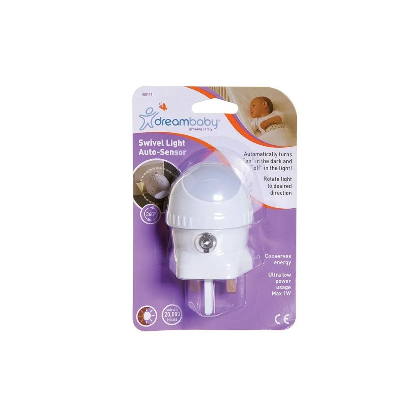 Dreambaby Auto-Sensor Swivel Head LED Night Light