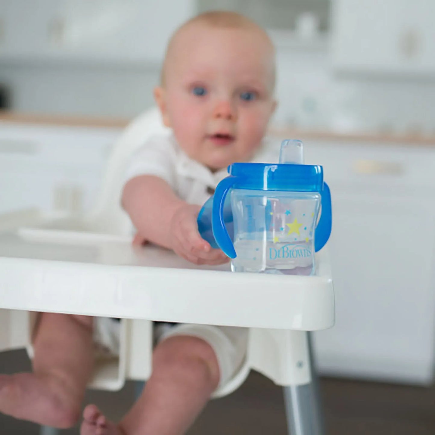 Dr. Brown's Soft Mouth Transition Cup 180ml - Blue